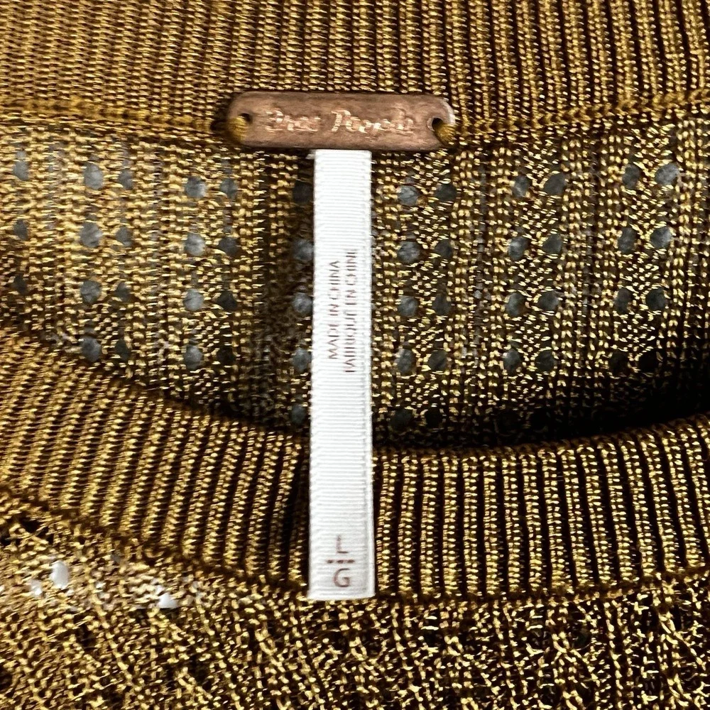 Free People Sweater‎ Women Tiger Eye H20 Crew Pullover Top  Large